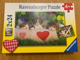 Ravensburger puzzle Katzen 2x24 Stück