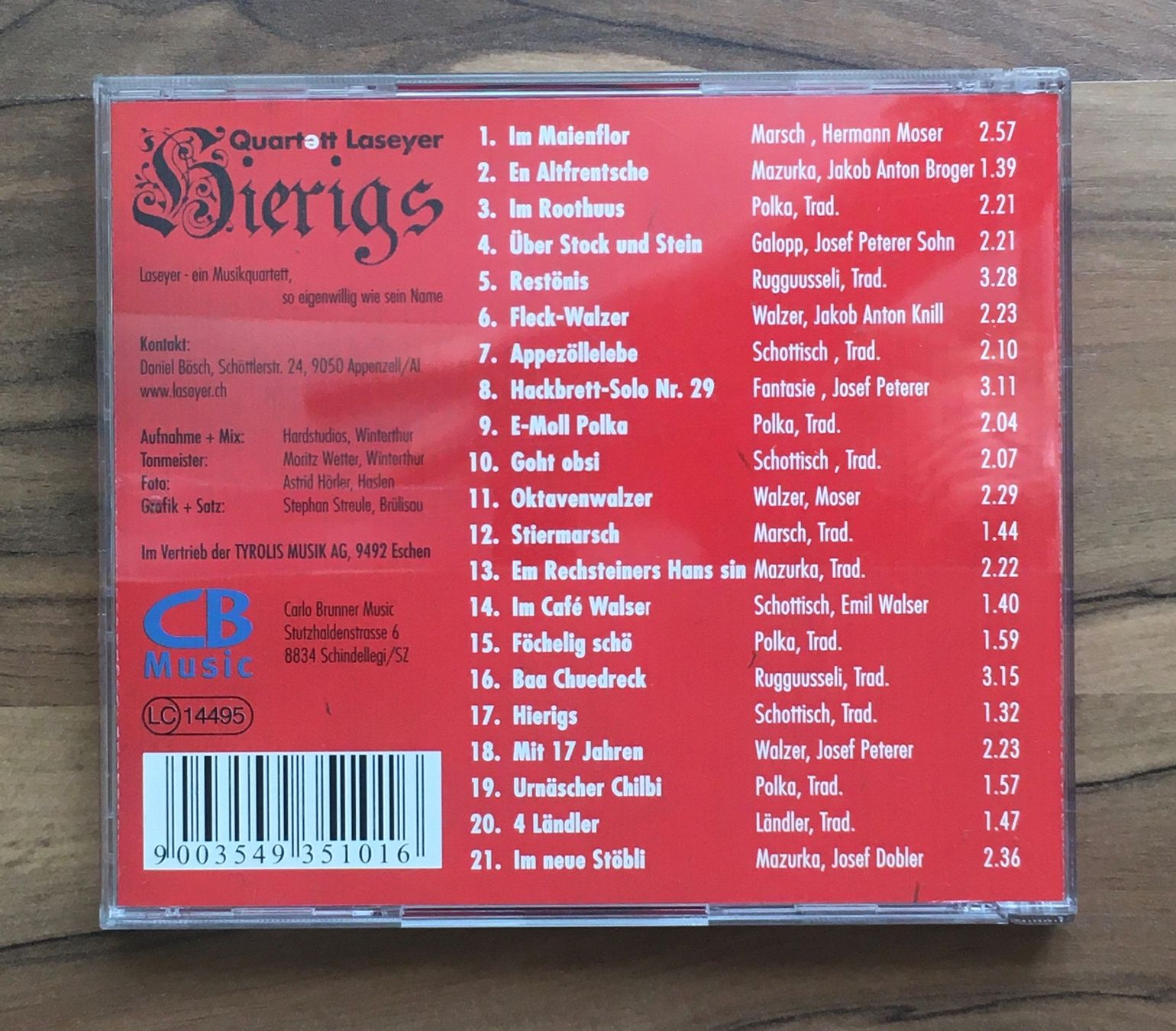 CDs: CD Quartett Laseyer, inkl. Versand (CH) – Neu (gemäss Beschreibung) aus Seewen SZ von youngtimer72 1