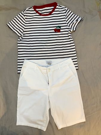 Shorts und T-Shirt Damen