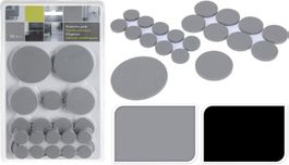 Patin pour chaises et meubles x 50 couleur: Gris/Noir