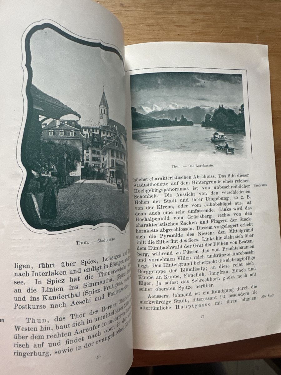 Libri: Wegleitung Berner Oberland, Erstausgabe 1901 – Usato da Frauenfeld venduto da aluma14 3