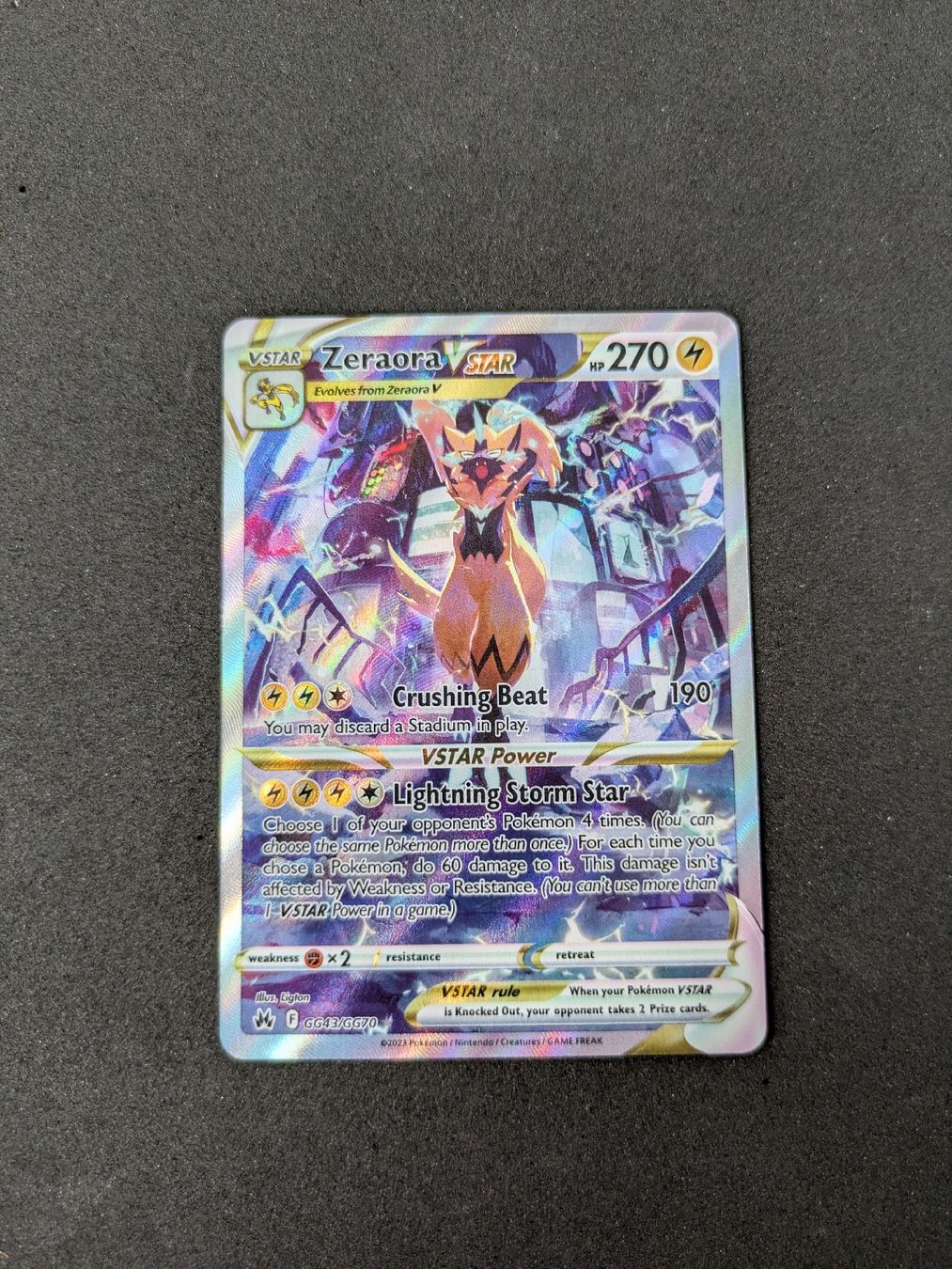 Pokémon Sammelbilder & Trading cards: Zeraora (Crown Zenith) – Neu (gemäss Beschreibung) aus Hochdorf von NoctisCaelum