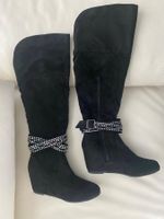 Perfekter Auftritt - seltener Damenstiefel mit Décor, 38
