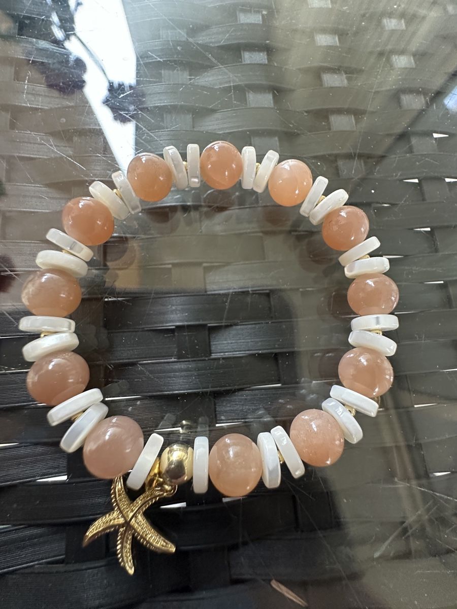 Bracciali & Braccialetti: Sonnenstein Stretch Armband mit Seestern Anhänger – Nuovo e nell'imballaggio originale da Kriens venduto da Hortensie6 1