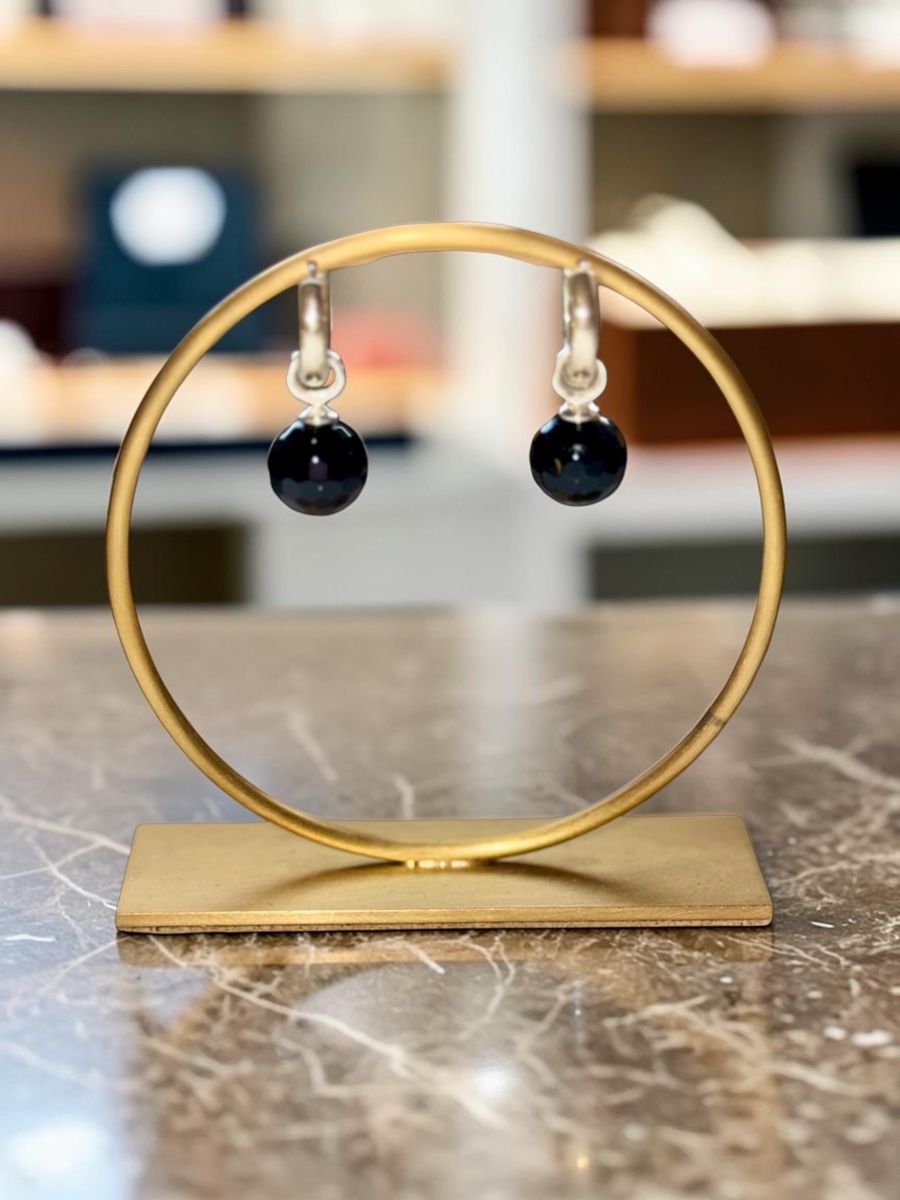 Orecchini pendenti & Orecchini a lobo: Ohrhänger 925er Silber mit Onyx Kugel – Nuovo e nell'imballaggio originale da Uznach venduto da TheStyleLounge