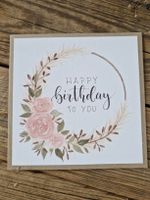 Handgemachte Grusskarte - Happy Birthday