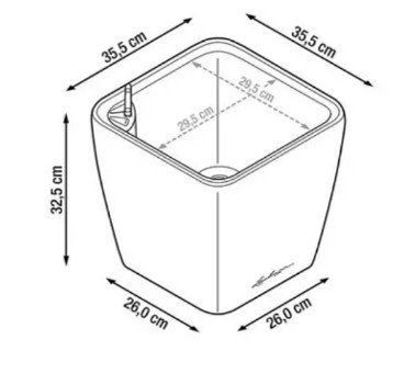 Lechuza Pots de fleurs: Lechuza QUADRO LS 35 2 Stück – D'occasion à Gunzgen par husch2611 2