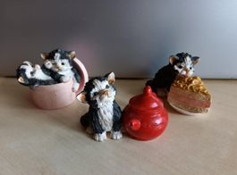 3Katzenfiguren SHUDEHILL, Sammelstücke, Deko