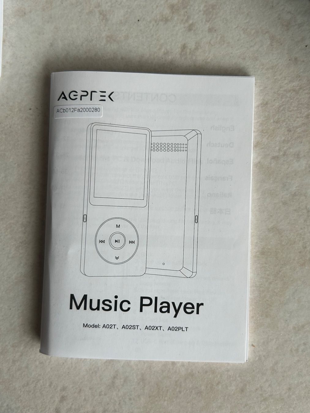 Lettore multimediale portatile: Mp3 AGPTEK A02 16 GO neuf – Usato da Confignon venduto da kar_7slz 6