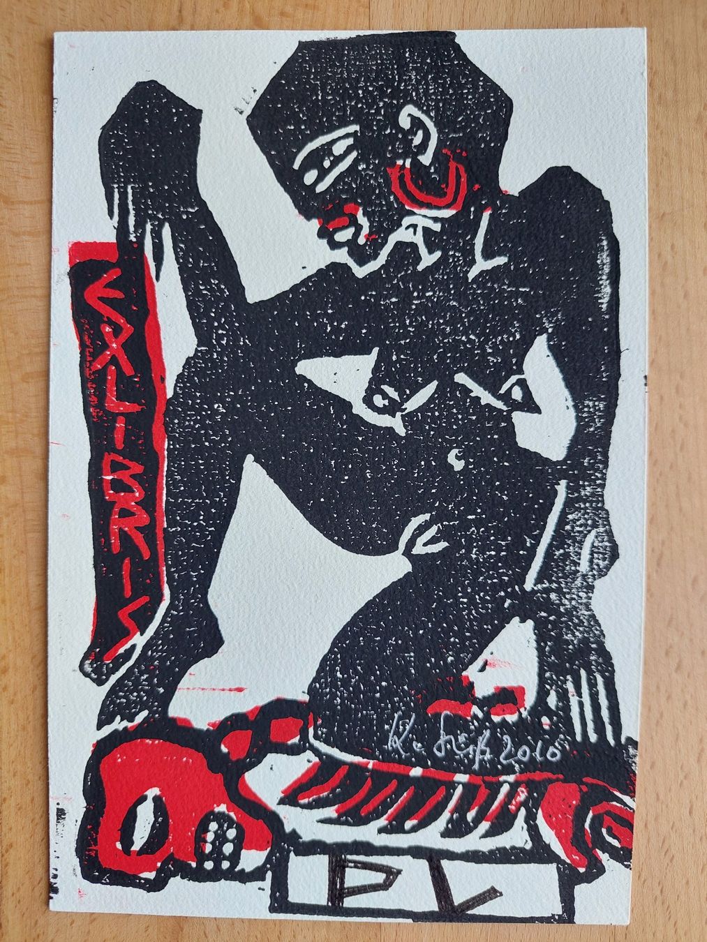 Xilografie: Exlibris Klaus Süss - Original Holzschnitt signiert – Usato da Obfelden venduto da Exlibris-Art