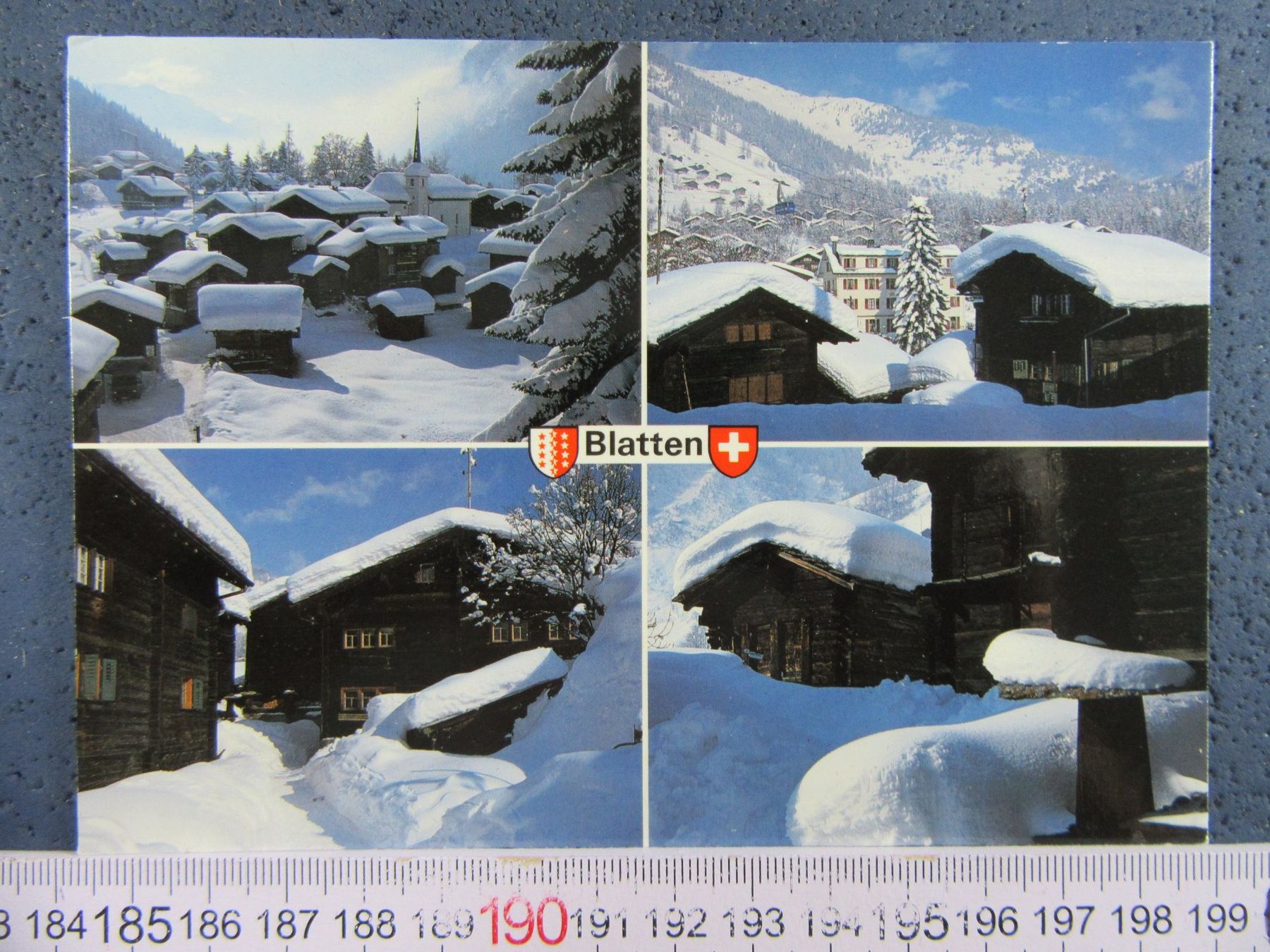 Cartoline postali: BLATTEN OB NATERS SPEICHERN STADELN SCHNEE VS AK – Usato da Ettingen venduto da Hausi4711