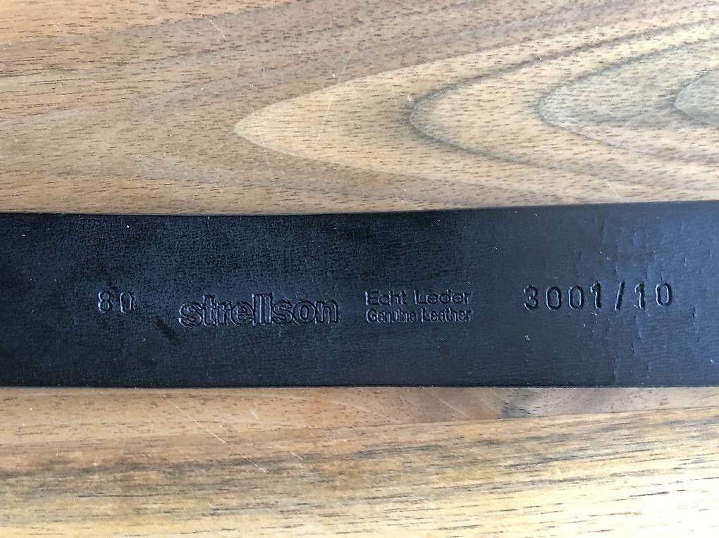 Cinture: Ledergurt Strellson, schwarz. 80 cm – Usato da Bottighofen venduto da con_6lgw 2