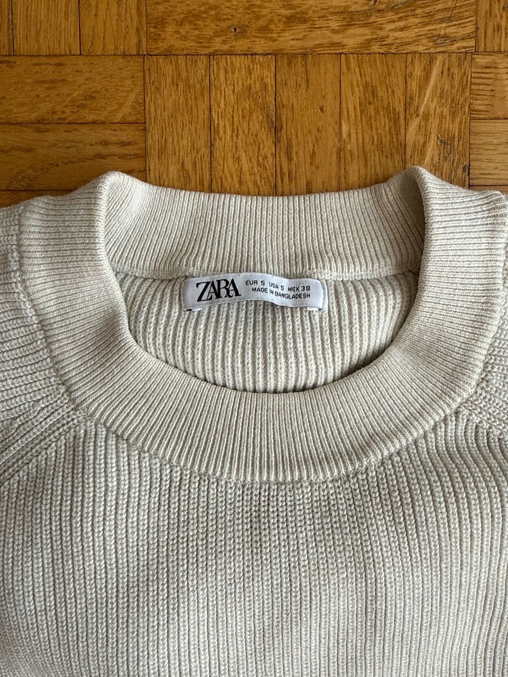 Zara Maglioni & Felpe: Zara Strickpullover, Beige, Gr. S, Herren – Usato da Winterthur venduto da britsi 1