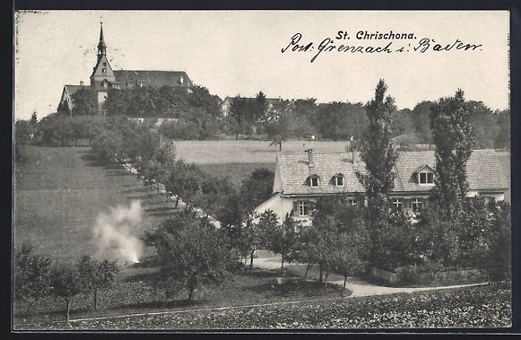 Cartoline postali: AK St. Chrischona /Grenzach, Ortspartie – Usato da Berlin venduto da bartko-reher