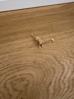 Dinosaurier Figur Skelett Kunststoff beige gebraucht