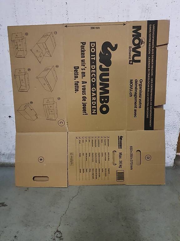 Cartons: Umzugskartons – D'occasion à Caslano par man_g9x9