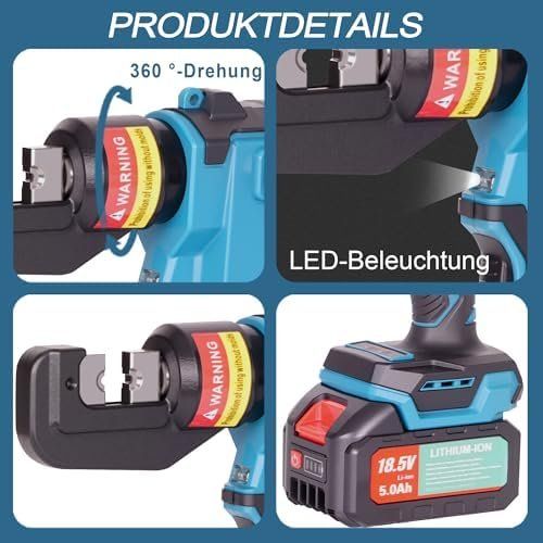 Tous les outils: Elektrische Crimpzange – Neuf avec emballage d'origine à Hundwil par Equiply 6