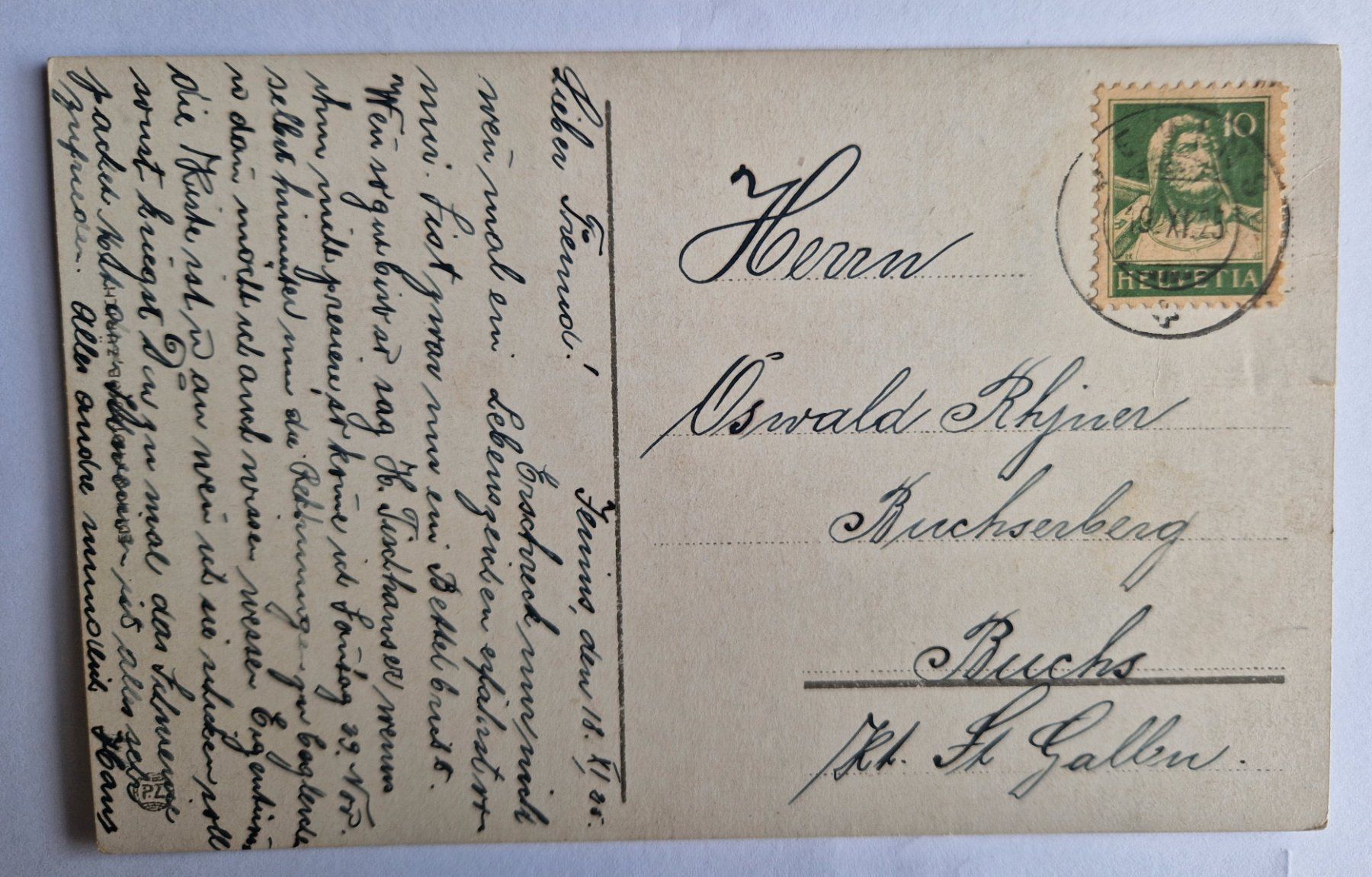 Cartoline postali: St. Moritz-Bad mit See 1925 – Usato da Melchnau venduto da Fishel 1