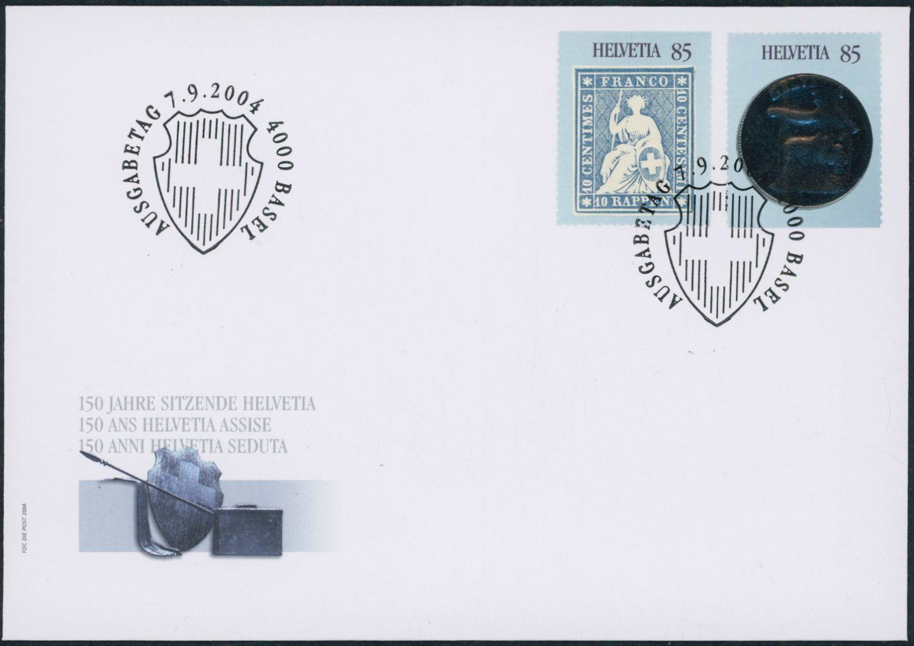 Tutti i francobolli: 2004 - Strubel - Blockausschnitte - Ersttagsbrief FDC ET – Usato da Schindellegi venduto da stationary