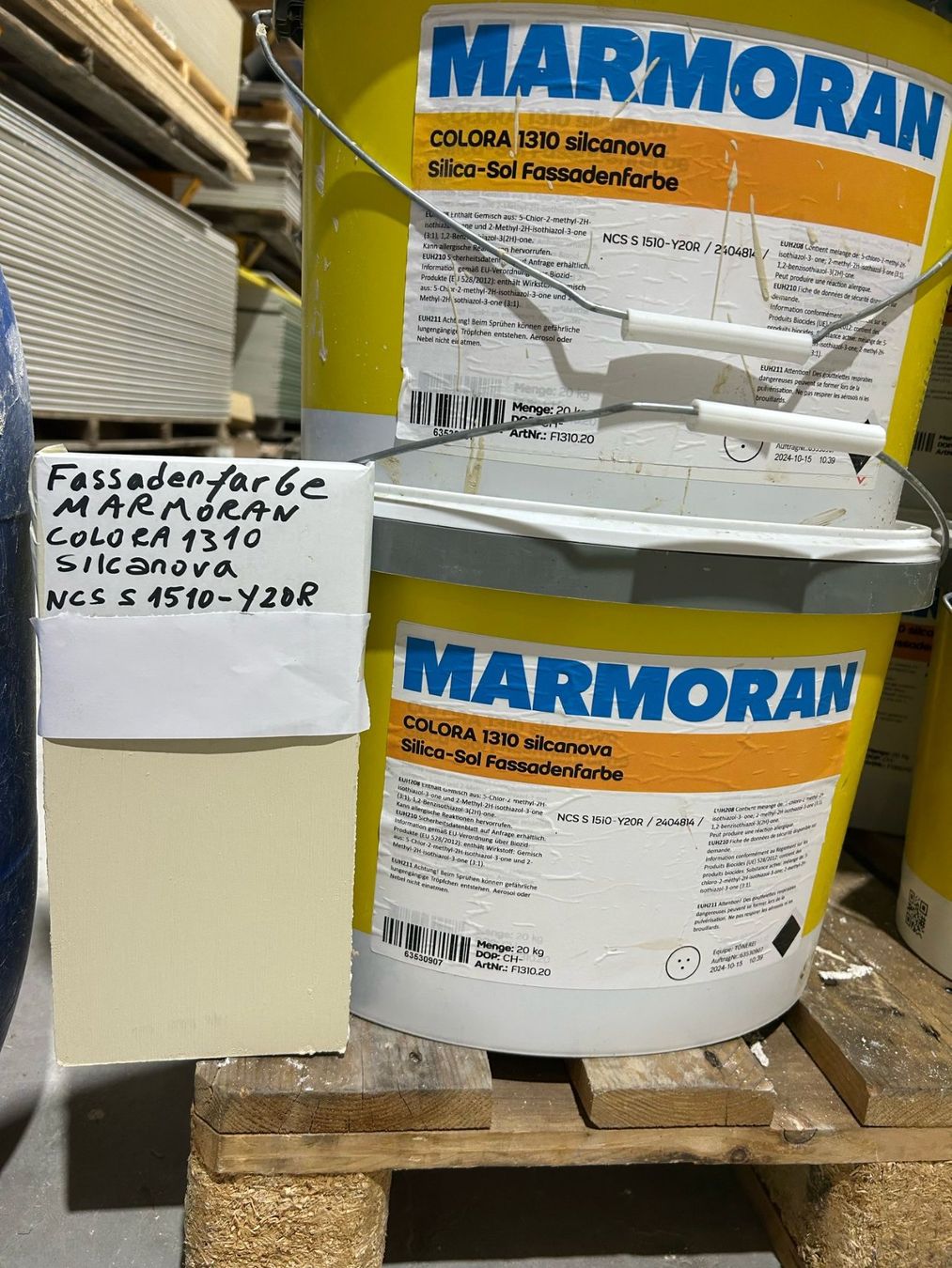 Colori: 2x Marmoran Fassadenfarbe Silcanova – Usato da Birsfelden venduto da twoheadeagleks
