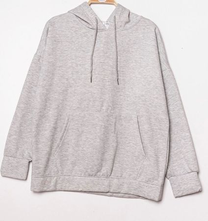 Grau Hoodie Viskosemix L XL Neu Frühling Winter 73