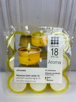 Aroma Duftkerzen - Premium Teelichter, 18 Stk. Citronella