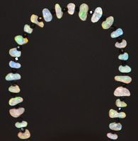 Armband L-8240 – Äthiopischer Welo Opal 3,5 bis 5 mm 18+5cm