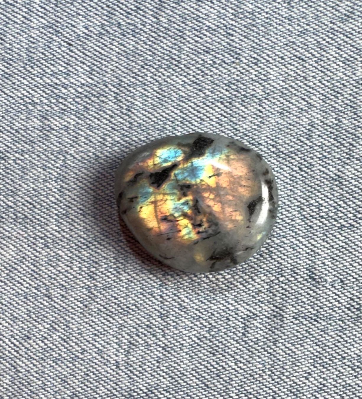 Minerali & Pietre curative: Labradorit rundum poliert   mit "FEUER"  schön!!   Stein – Nuovo e nell'imballaggio originale da Leuggern venduto da gemshow
