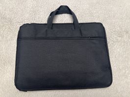 Sacoche ordinateur portable noire, spacieuse et pratique