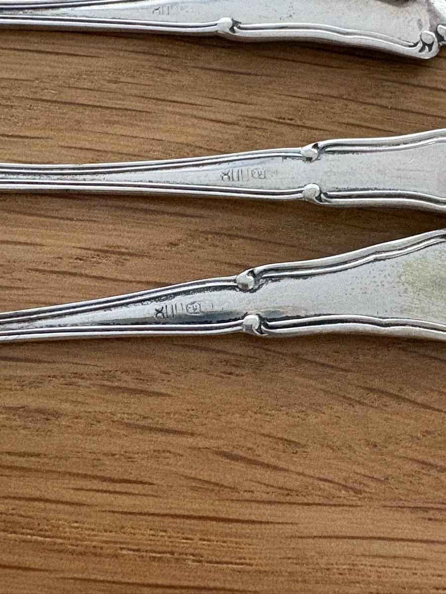 Set di posate: 6 cucchiaini argento 800,  – Usato da S. Antonino venduto da LIKA91 2