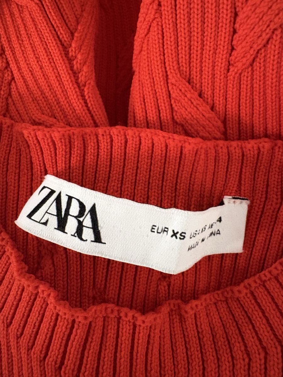 Zara Top: Zara Stricktop Top rot XS – Nuovo (secondo la descrizione) da Regensdorf venduto da secondchancefashion 3