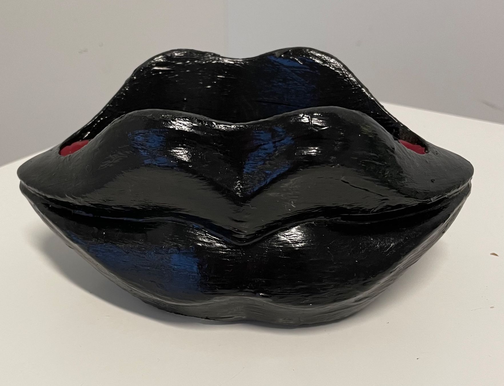 Kerzen: Vase- Kerze Lippe Schwarz Dekoration – Neu und originalverpackt aus Au ZH von Jaggy4