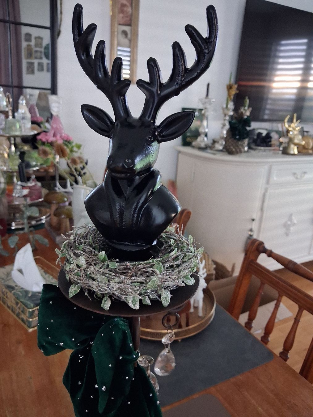 Kerzenständer: Kerzenständer Vintag /Schwarzer Hirsch  – Gebraucht aus Aegerten von gismolini 1