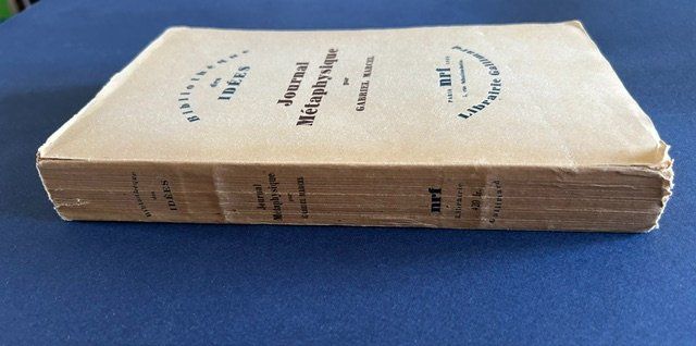 Bücher: Gabriel Marcel, Journal Métaphysique,  s i g n é – Gebraucht aus Bern von oregonzwei 9