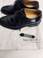 Elegante Herrenschuhe,  Gr. 39 6 1/2, Schwarz, Navyboot