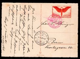CH - Flugpost - Sonderflug - SF 29.10a - Postkarte