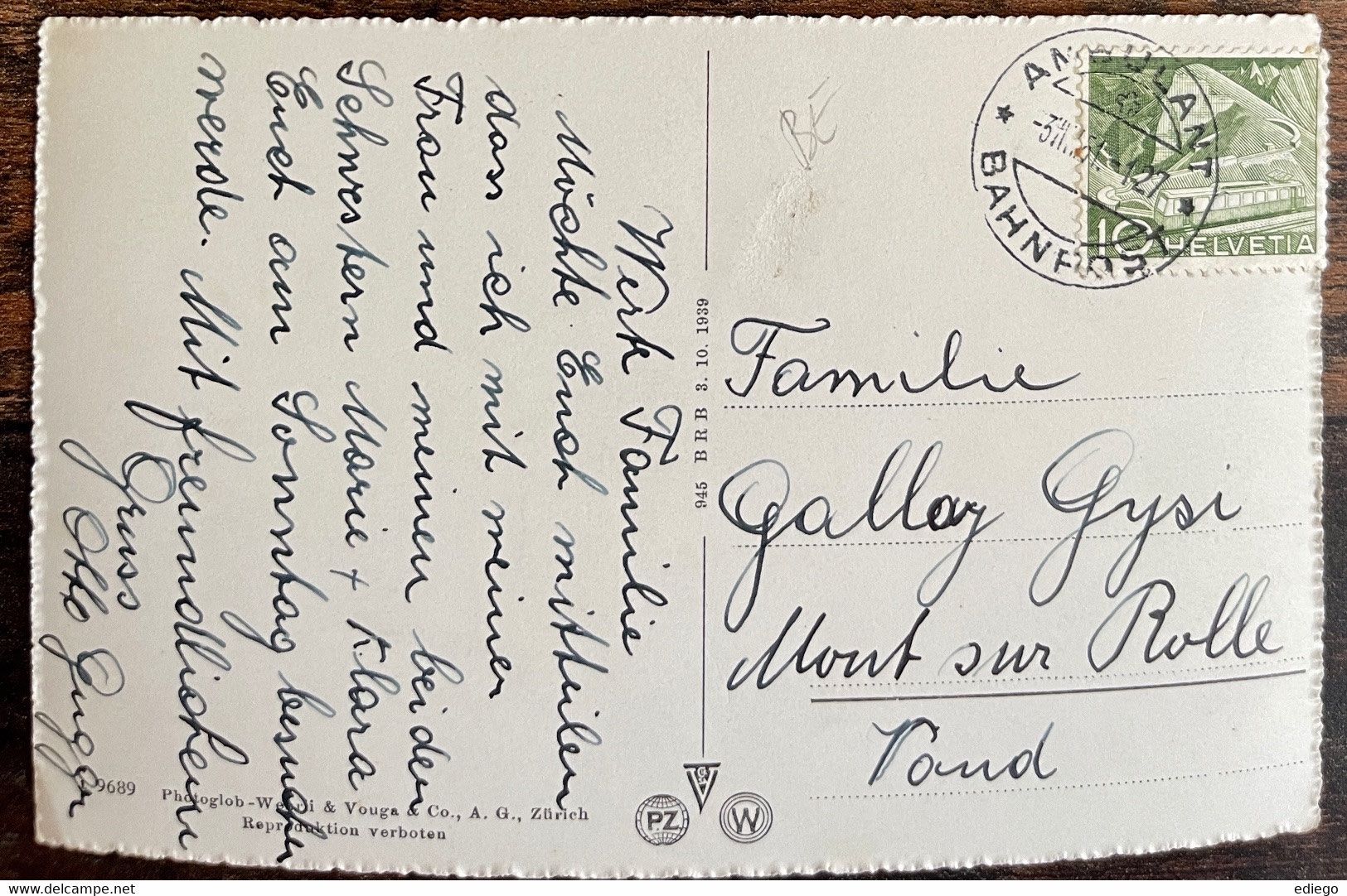 Cartoline postali: BURGDORF - LA PISCINE 1951 – Usato da Lutry venduto da Ediego 1