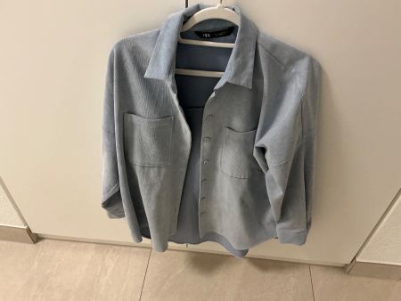 Zara Cordhemd, hellblau, Gr. XS, Top Zustand für den Herbst