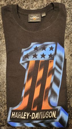 Harley-Davidson Langarm T-shirt Schwarz Grösse L