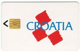 Erste Chip-Telefonkarte Kroatien 1991 5000 Ex