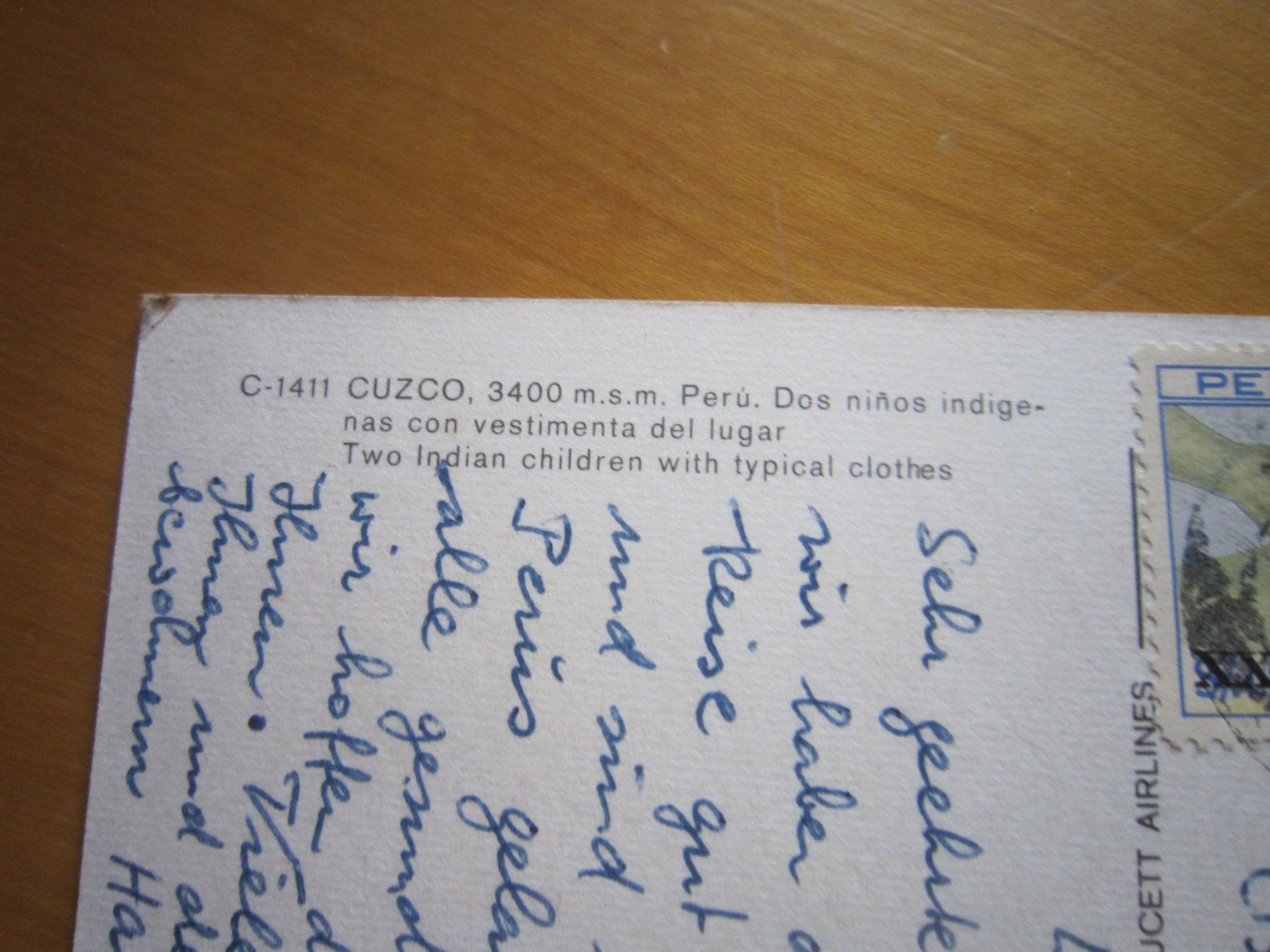 Ansichtskarten: No 17 Postkarte Cuzco – Gebraucht aus Gordola von Polentaefung 2