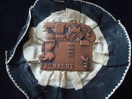 Plakette Basel Zug Kupfer 1966 mit Rosette