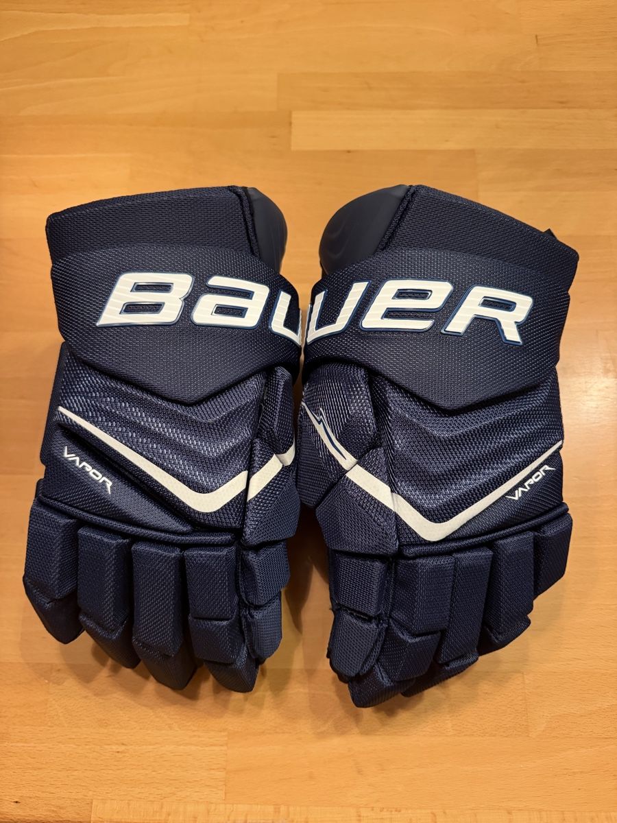Bauer Guanti & manicotti: Bauer Vapor Flylite Navy Eishockeyhandschuhe – Nuovo (secondo la descrizione) da Berikon venduto da RoyM 1
