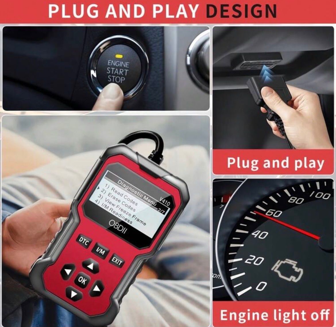 Misurare: Neuer OBD2 Auto Diagnose Scanner Lesegerät Fehlercode – Nuovo e nell'imballaggio originale da Emmenbrücke venduto da ShopDirect 1