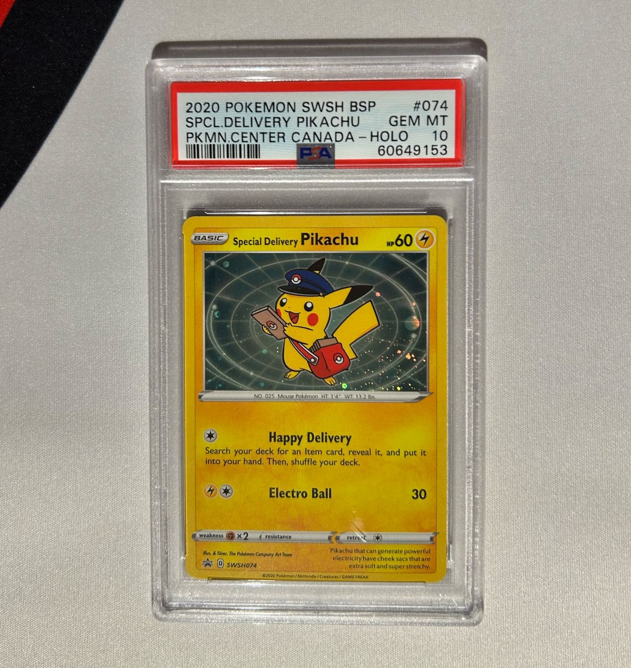 Pokémon Carte collezionabili: Special Delivery Pikachu Holo PSA 10 – Usato da Wohlen AG venduto da PMJr