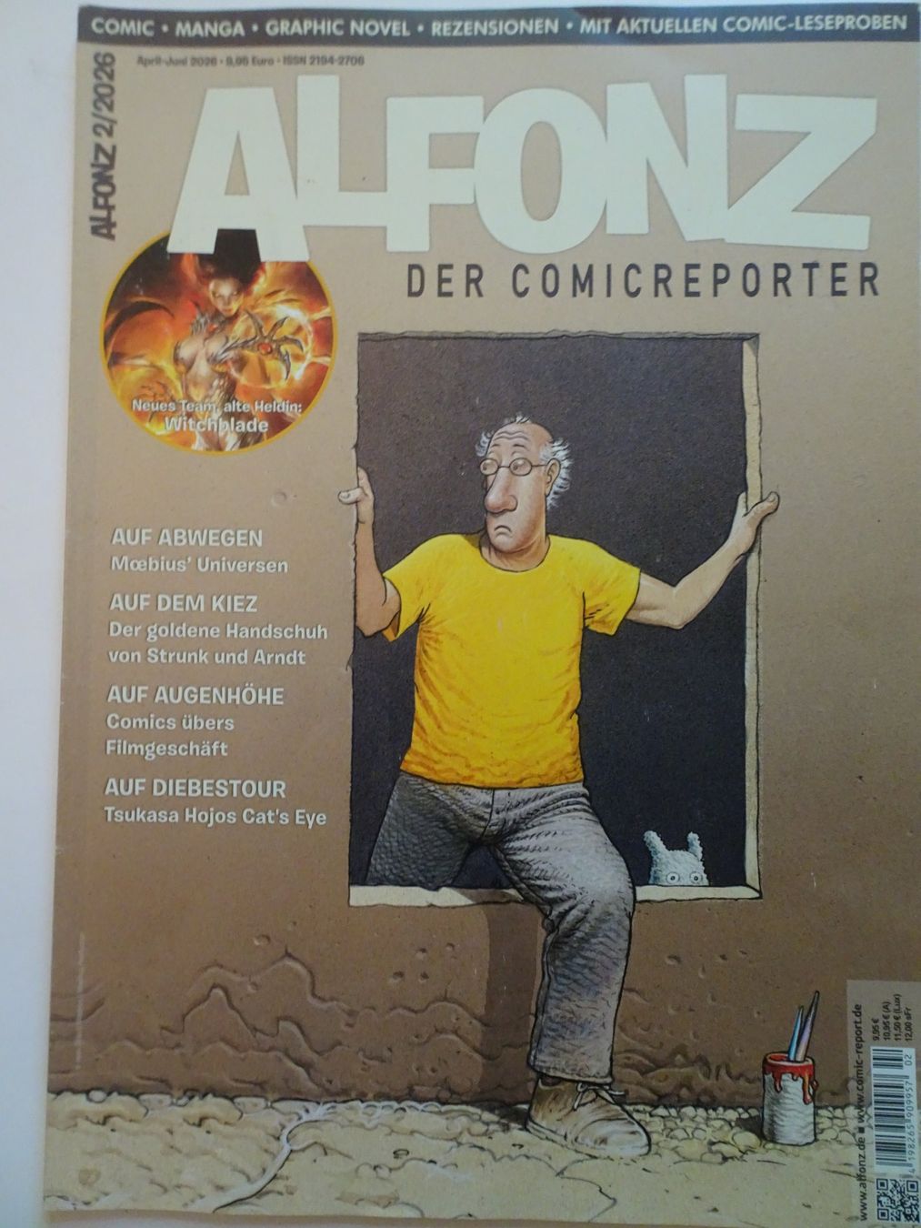 Fumetti: Alfonz Der Comicreporter 2/2026 Ausgabe Möbius Witchblade – Usato da Schönenwerd venduto da schnitzunddrunter