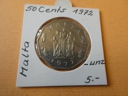 Malta 1972, 50 Cents   unz