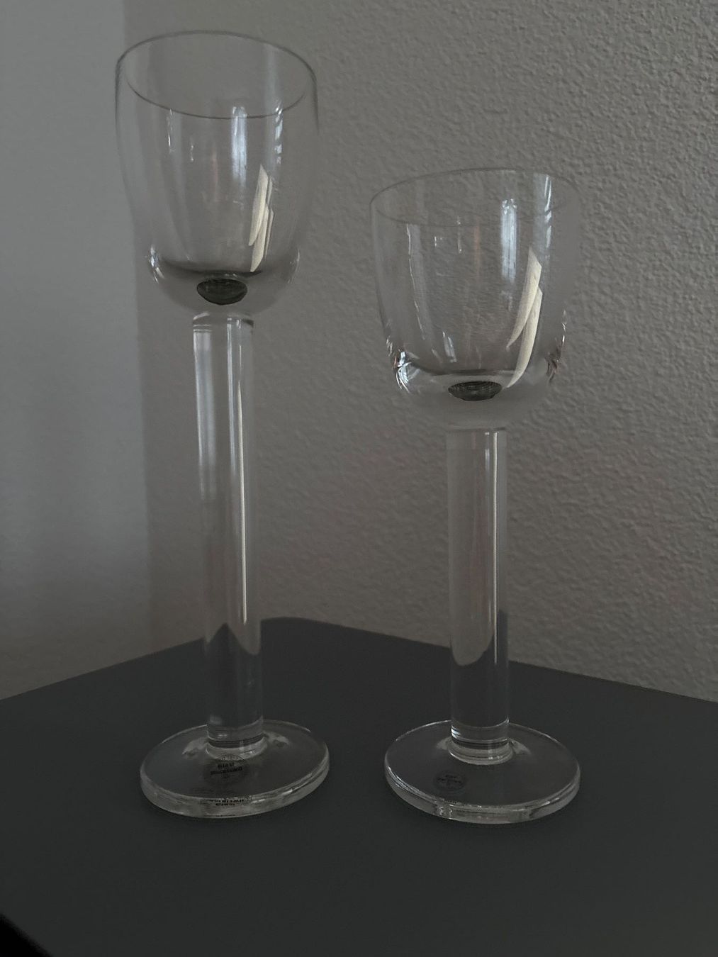 Glasi Hergiswil Bicchieri: 2er Set Glas Hergiswil - KERZENHALTER! – Usato da Ibach venduto da lisch3
