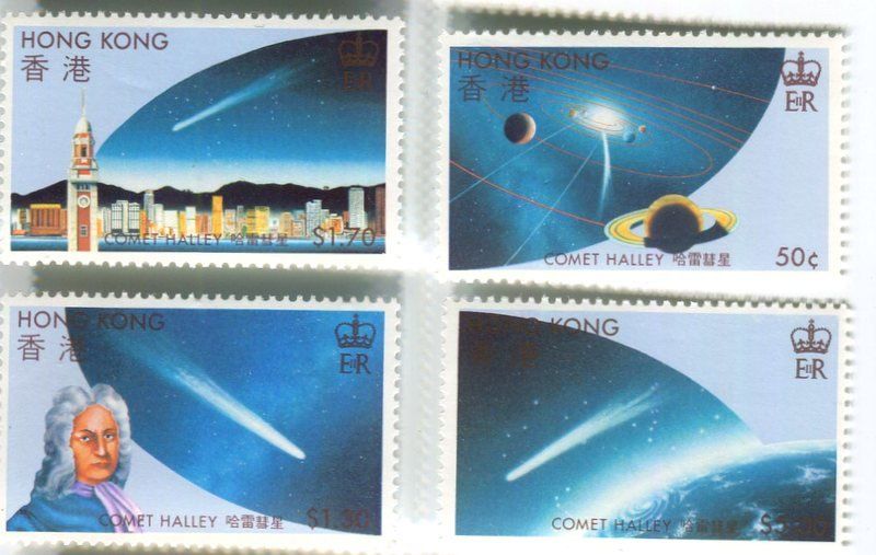 Tutti i francobolli: Briefmarken "Komet Halley". Hongkong – Nuovo e nell'imballaggio originale da Basel venduto da Butsch5