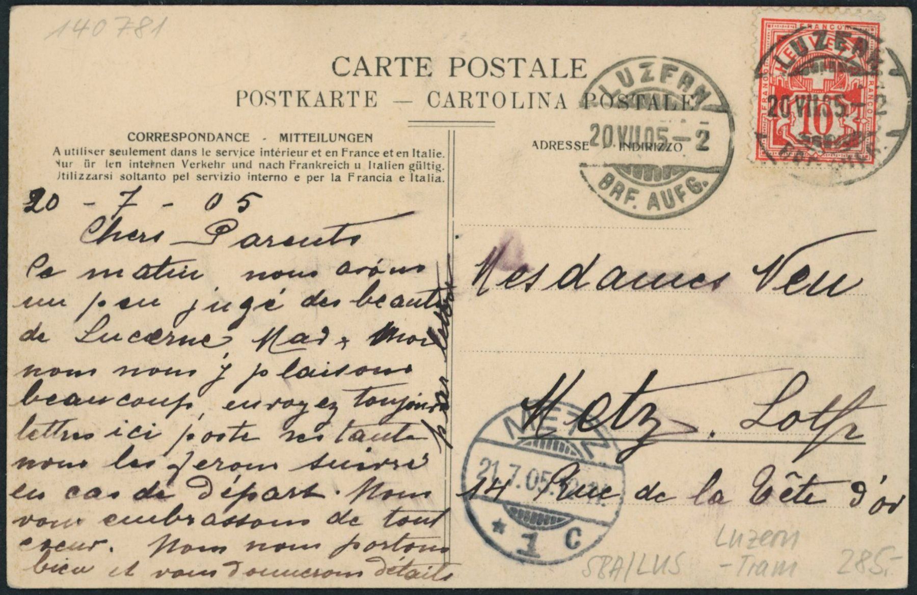 Cartoline postali: LUS Luzern - Tram TrL – Usato da Schindellegi venduto da dormay 1
